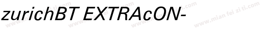zurichBT EXTRAcON字体转换